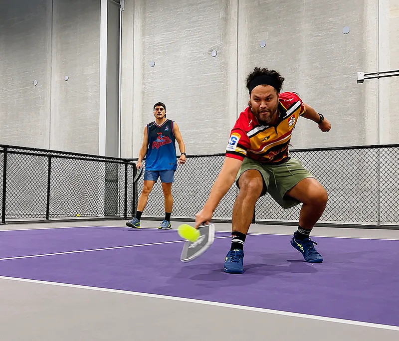 Beginner-friendly indoor pickleball play at Pickleball Park NZ